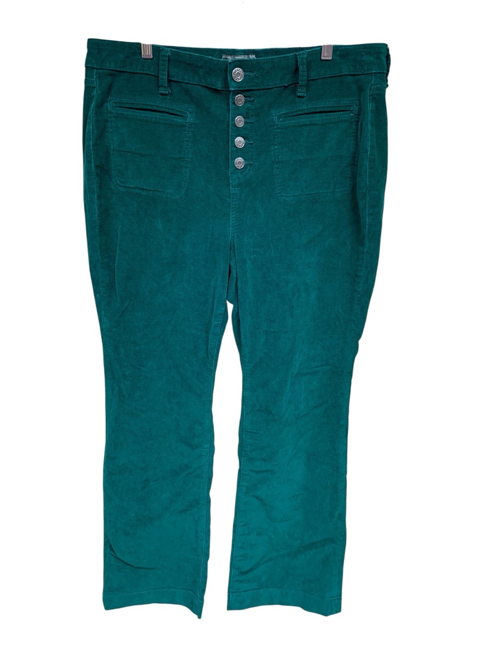 torrid Forest Green Corduroy Ankle Jeans with Button Fly